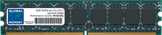 2GB DDR2 533/667/800MHz 240-PIN ECC DIMM (UDIMM) MEMORY RAM FOR SERVERS/WORKSTATIONS/MOTHERBOARDS